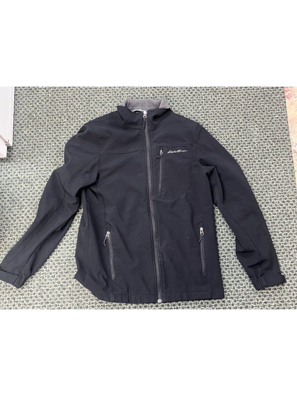 Eddie Bauer Black Full Zip Jacket Men Small